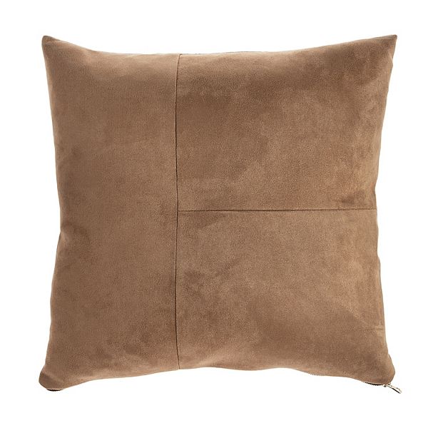 Sonoma Goods For Life® Pieced Faux Suede Throw Pillow