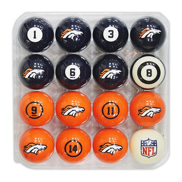 Denver Broncos Billiard Ball Set