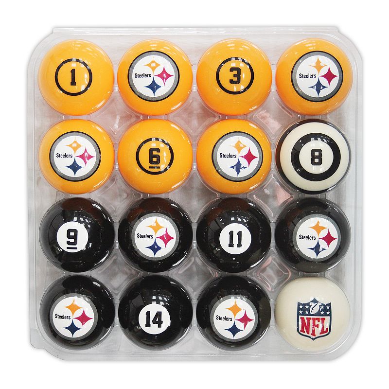 UPC 720801000060 product image for Pittsburgh Steelers Billiard Ball Set, Team | upcitemdb.com
