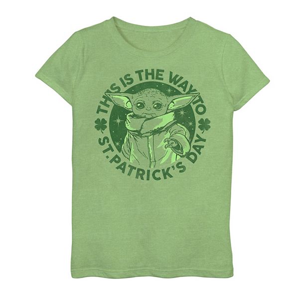 Girls 7-16 Star Wars The Mandalorian This Is The Way To St. Patricks ...