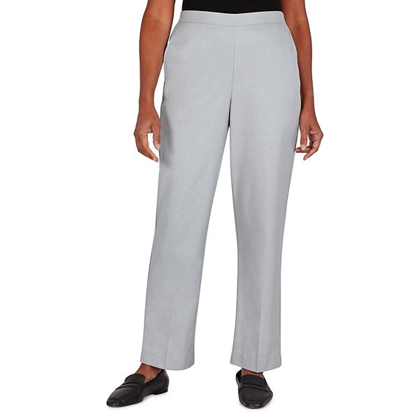 Petite Alfred Dunner Flat Front Twill Pants