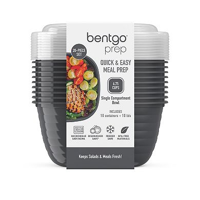 Bentgo Prep Single Compartment 20-Piece Bowl Set