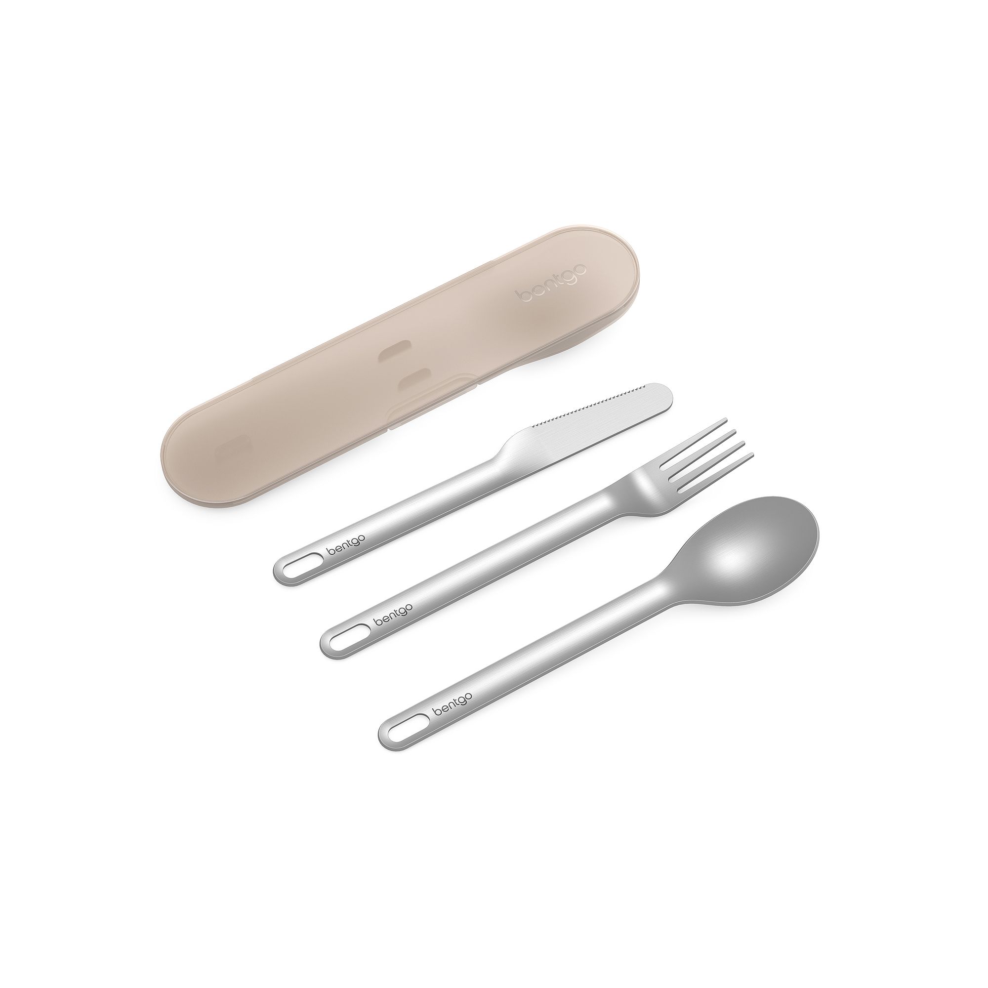 Bentgo Stainless Travel Utensil Set, Ivory
