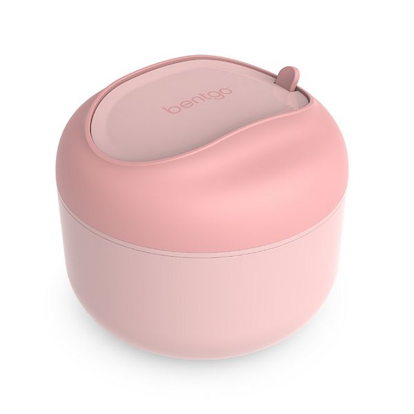 Bentgo Bowl Insulated Leakproof Bowl with Collapsible Utensils & Snack Compartment - Blush Pink