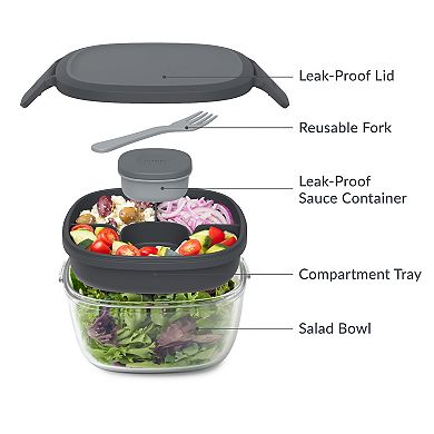 Bentgo Glass Leak-Proof Salad Container