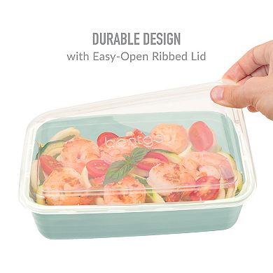 Bentgo Prep Floral Pastels Collection 60-Piece Meal Prep Kit