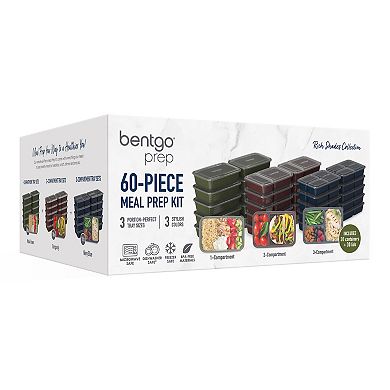 Bentgo Prep Rich Shades Collection 60-Piece Meal Prep Kit