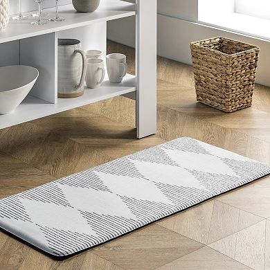 nuLOOM Diamond Stripes Kitchen Mat
