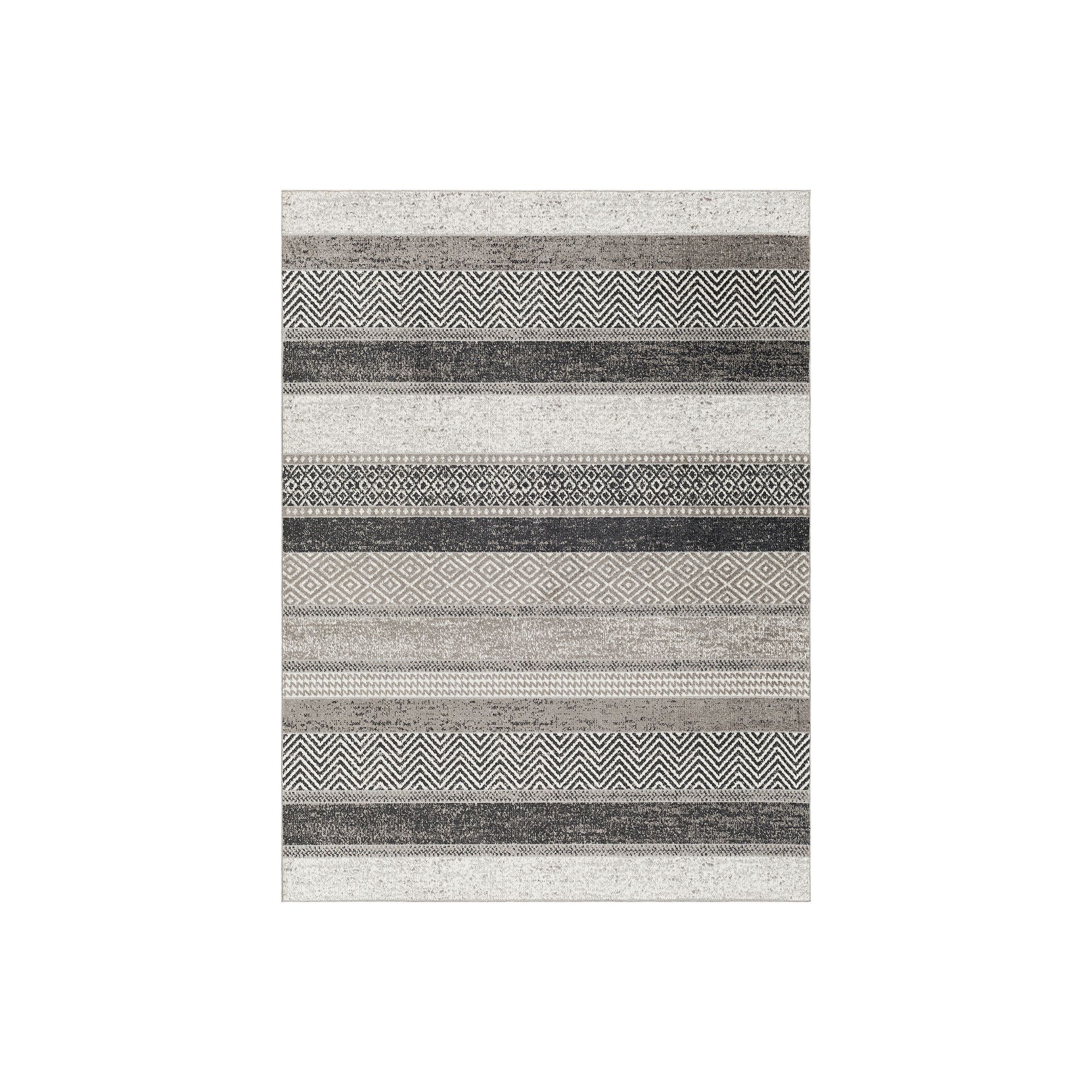 Decor 140 Abril Modern Area Rug, Black