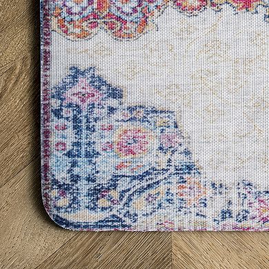 nuLOOM Vintage Medallion Kitchen Mat