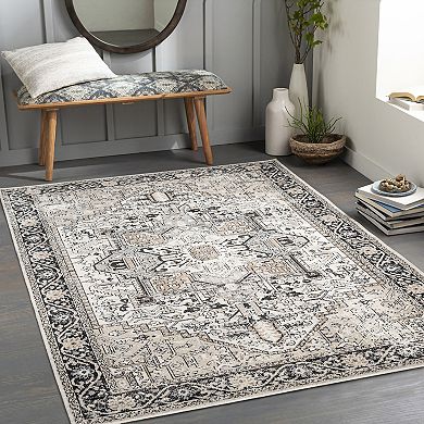 Decor 140 Arlen Traditional Washable Area Rug