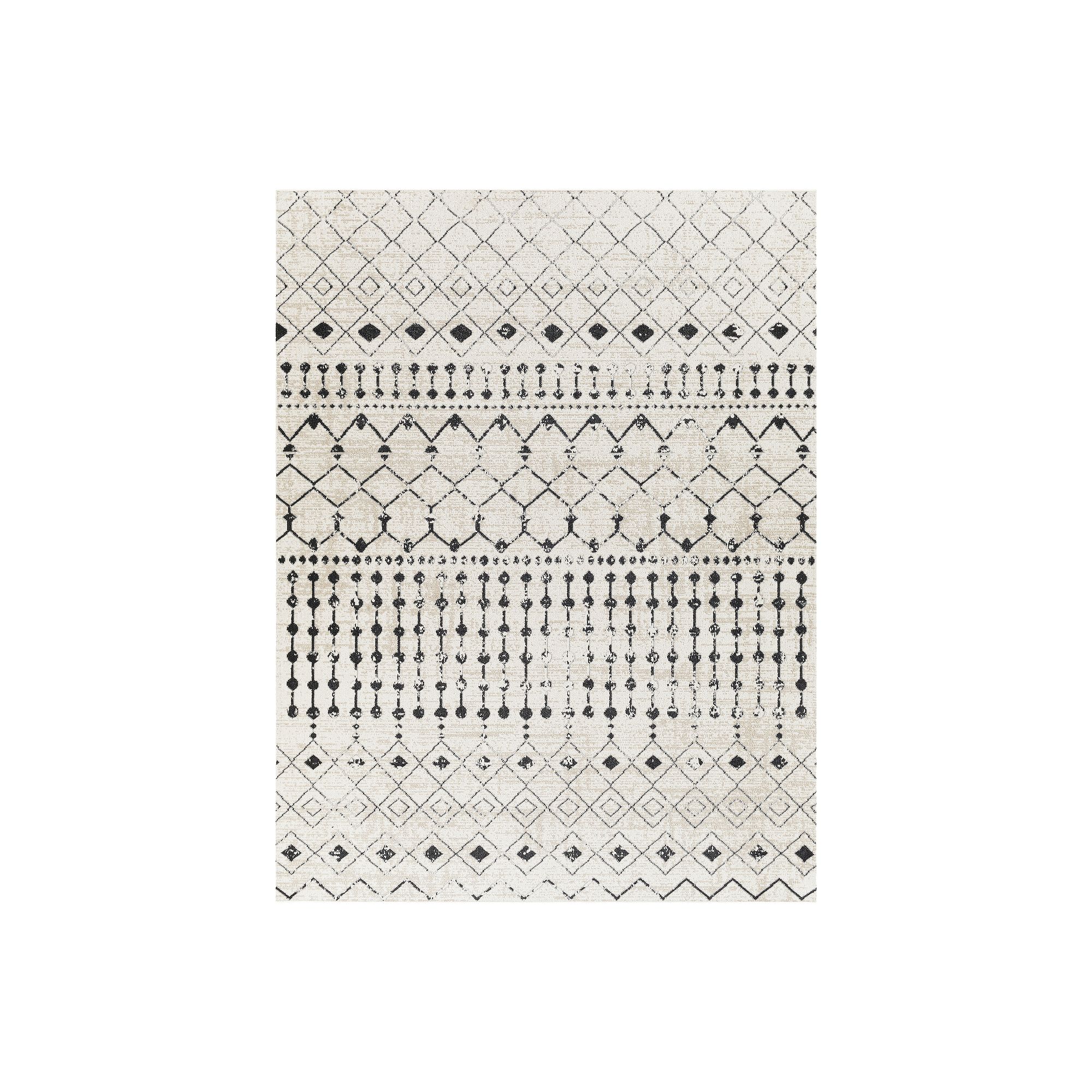 Decor 140 Alfonse Global Area Rug, Cream Black