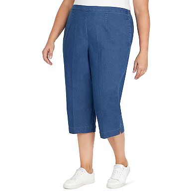 Plus Size Alfred Dunner Denim Capri Pants