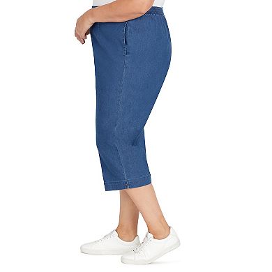 Plus Size Alfred Dunner Denim Capri Pants