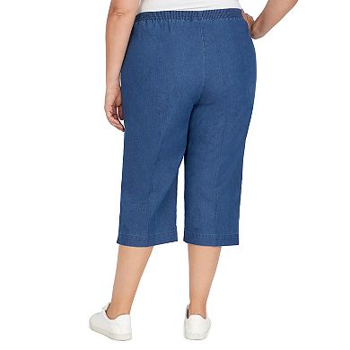 Plus Size Alfred Dunner Denim Capri Pants