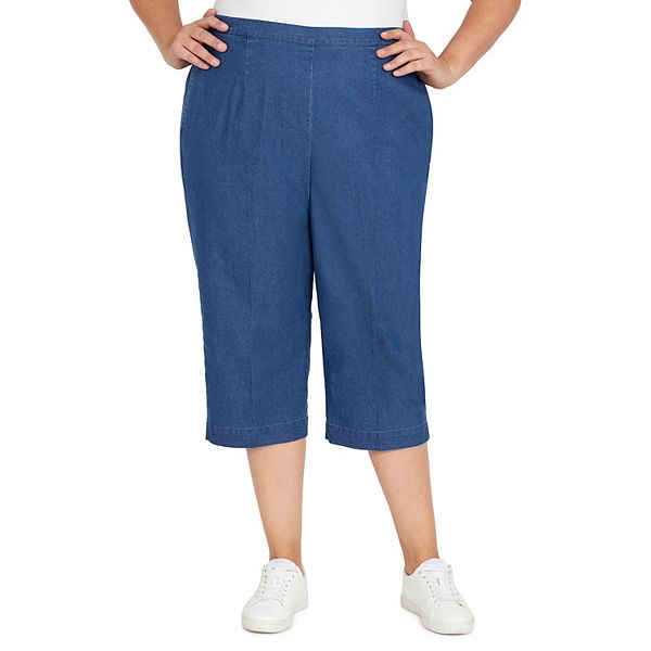 Plus Size Alfred Dunner Denim Capri Pants