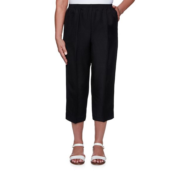 Women's Alfred Dunner Solid Capri Pants