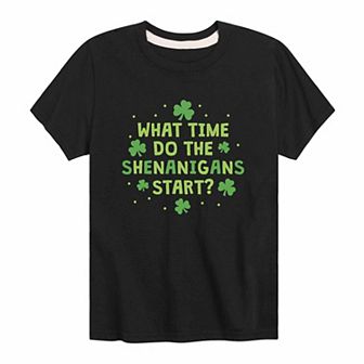 Boys 8-20 St. Patricks Day Shenanigan's Graphic Tee