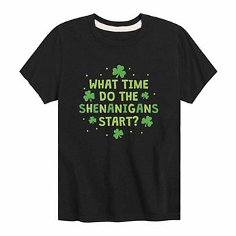 Boys 8-20 St. Patricks Day Shenanigan's Graphic Tee
