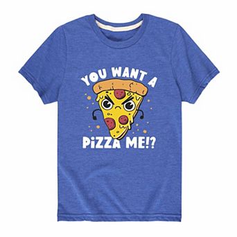 Boys 8-20 You Want A Pizza Me Funny Graphic Tee