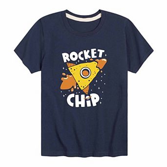 Boys 8-20 Rocket Chip Funny Graphic Tee