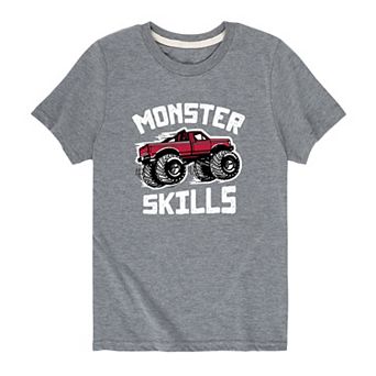 Boys 8-20 Monster Truck Monster Skills Graphic Tee