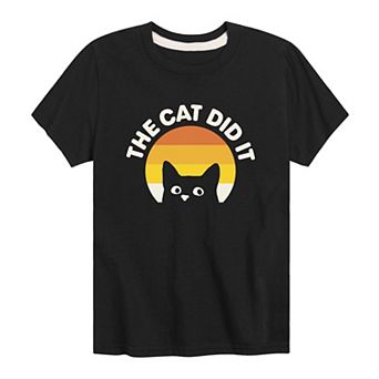 Boys 8-20 The Cat Did It Graphic Tee