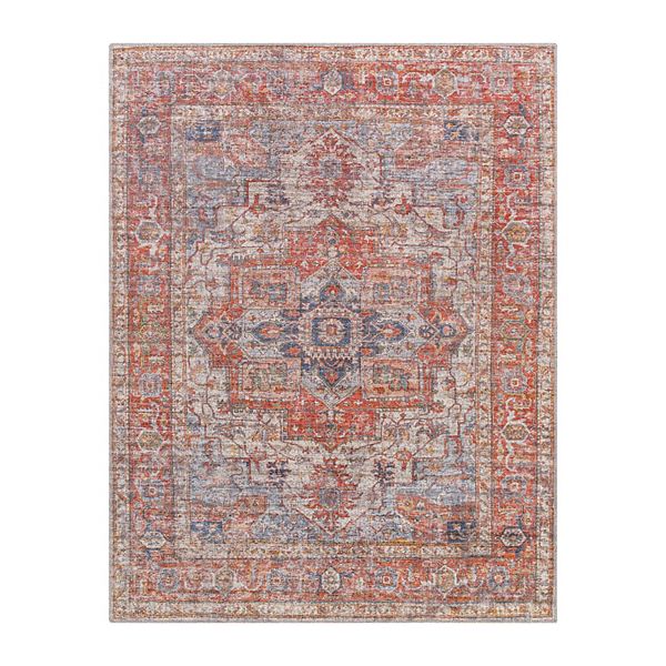 Decor 140 Burcham Traditional Washable Area Rug