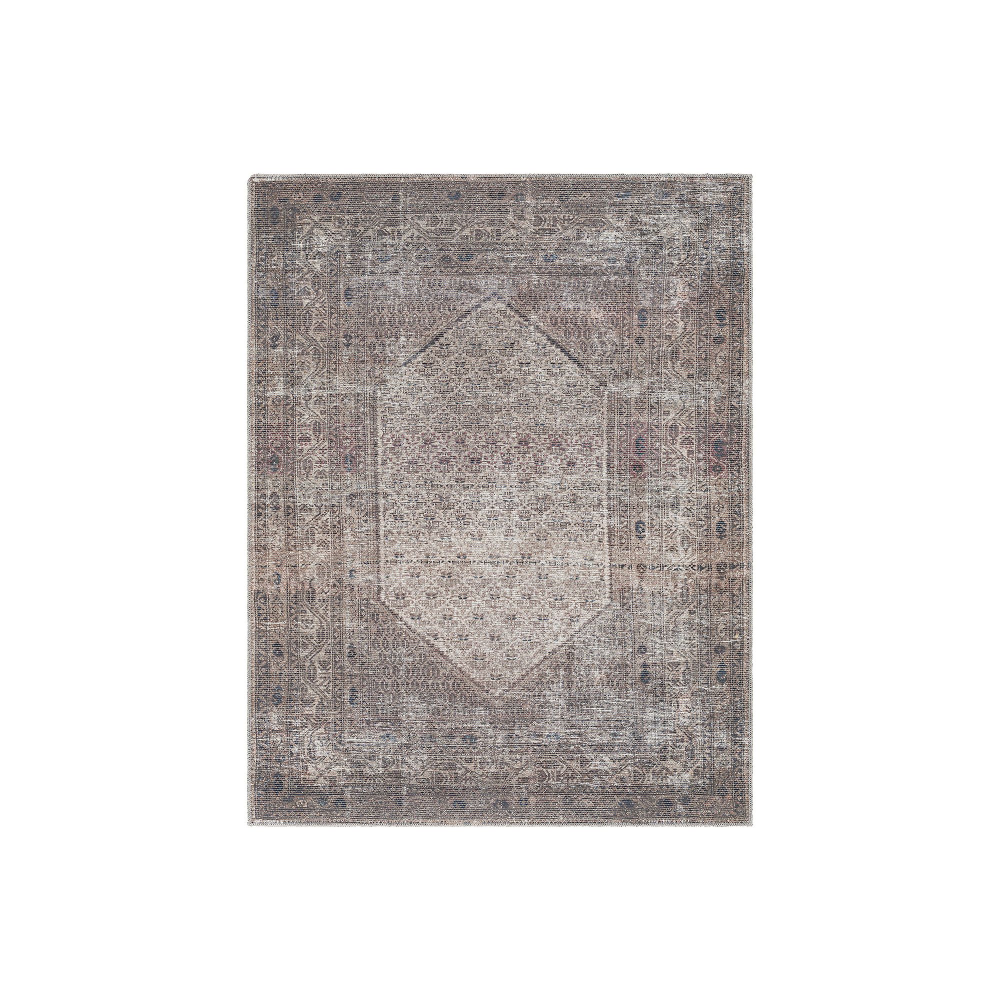 Decor 140 Amphora Traditional Washable Area Rug, Pink