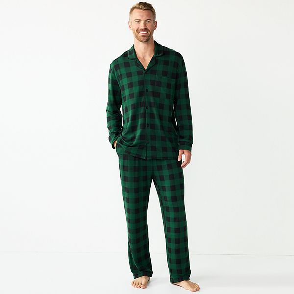 Men's Jammies For Your Families® Beary Cool Buffalo Check Pajama Set by ...