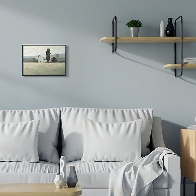 Stupell Home Decor Farmside Landscape Barn Green Meadow Framed Wall Art