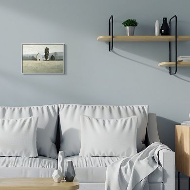 Stupell Home Decor Farmside Barn Green Meadow Framed Wall Art