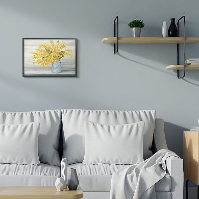 Stupell Home Decor Golden Fall Floral Bouquet Framed Wall Art