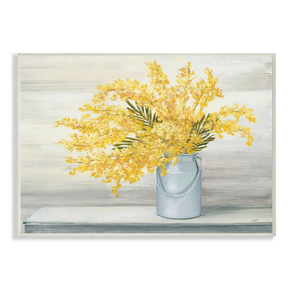 Stupell Home Decor Golden Fall Floral Bouquet Plaque Wall Art