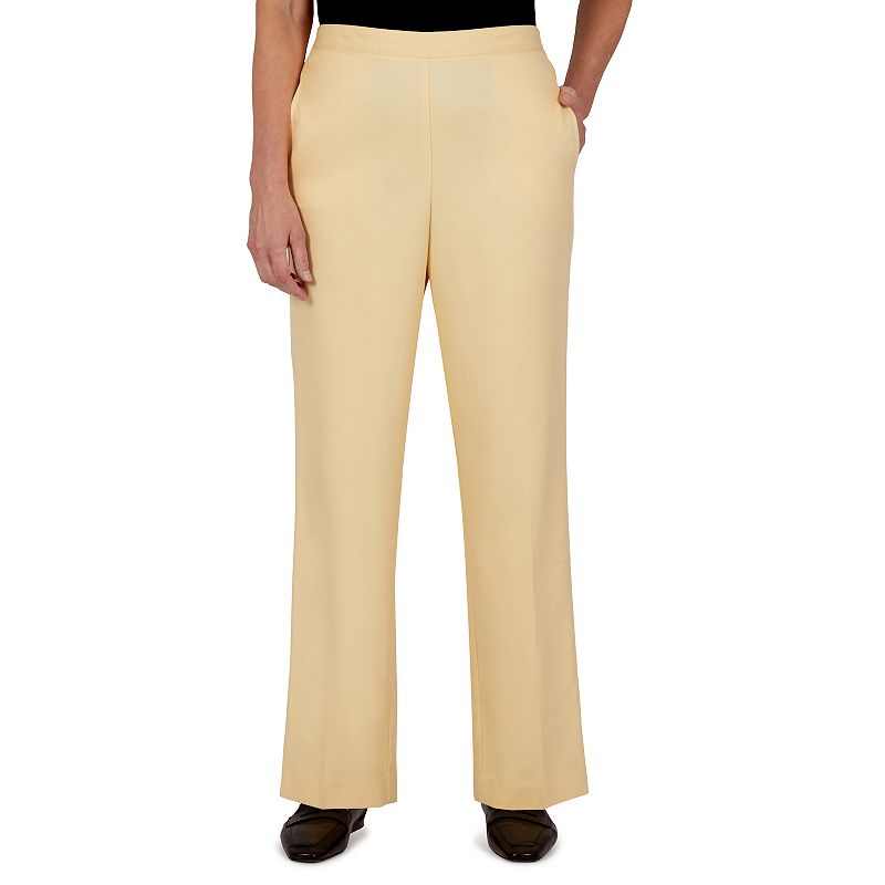 18413985 Womens Alfred Dunner Flat-Front Twill Pants, Size: sku 18413985
