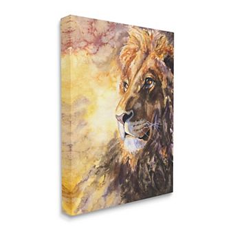 Stupell Home Decor Regal Lion Mane Safari Canvas Wall Art