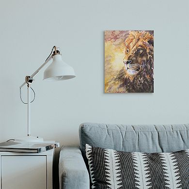 Stupell Home Decor Regal Lion Mane Safari Canvas Wall Art
