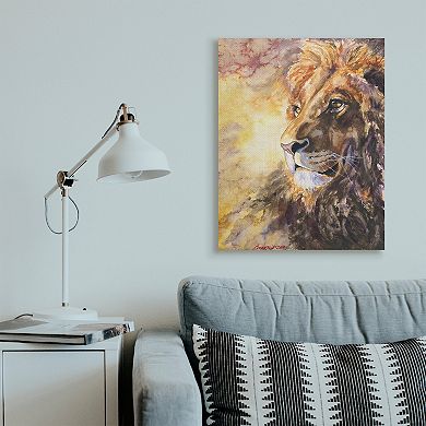 Stupell Home Decor Regal Lion Mane Animal Canvas Wall Art