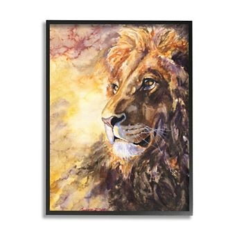 Stupell Home Decor Regal Lion Mane Framed Wall Art