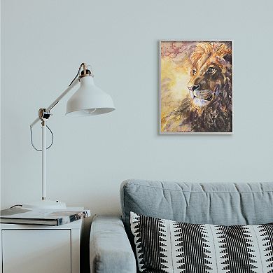 Stupell Home Decor Regal Lion Safari Framed Wall Art