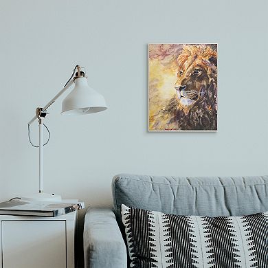 Stupell Home Decor Regal Lion Safari Plaque Wall Art