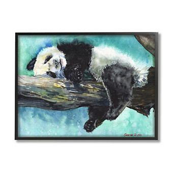 Stupell Home Decor Baby Sleepy Panda Framed Wall Art