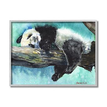 Stupell Home Decor Tree Sleepy Baby Panda Framed Wall Art