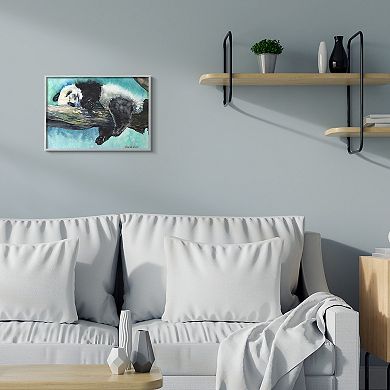 Stupell Home Decor Sleepy Baby Panda In Tree Framed Wall Art