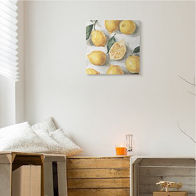 Stupell Home Decor Citrus Lemon Pile Canvas Wall Art