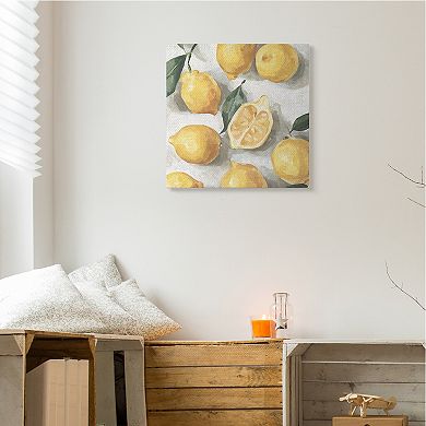 Stupell Home Decor Citrus Lemon Canvas Wall Art