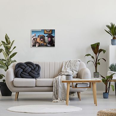 Stupell Home Decor Funny Dogs Playing Video Games Livingroo Wall Art