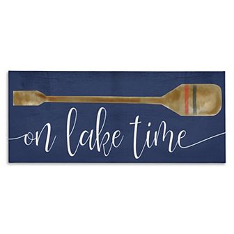 Stupell Home Decor On Lake Time Oar Wall Art