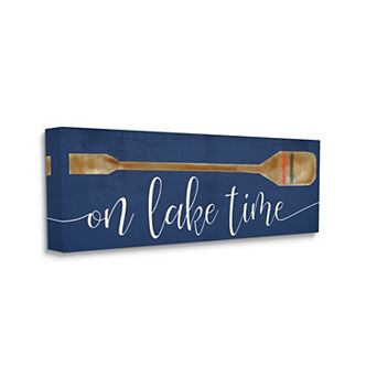 Stupell Home Decor On Lake Time Oar Wall Art
