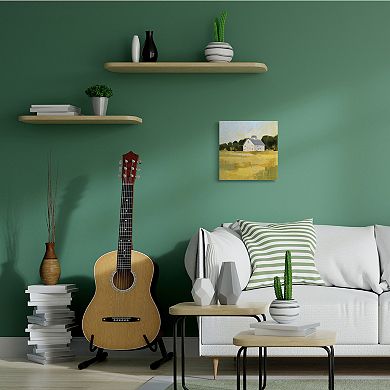 Stupell Home Decor Golden Sky Country Farmhouse Landscape Open Field Wall Art